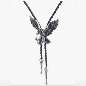 Silver Eagle Bird Bolo‎ Tie